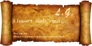 Lippert Györgyi névjegykártya
